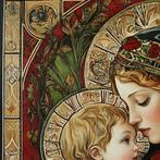 CARCANVAS_IT - MEDIEVAL STYLE FOR A MADONNA WITH CHILD