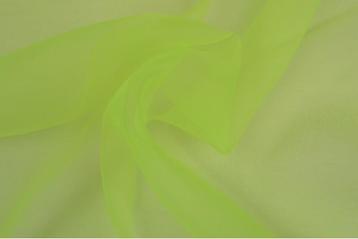 15 meter organza stof - Limoengroen, Verzenden