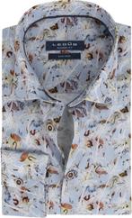 Ledub Overhemd Bloemen Lichtblauw maat 40 Heren, Kleding | Heren, Ledub, Nieuw, Halswijdte 39/40 (M), Verzenden