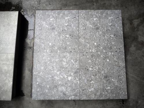 Veiling - 64,8 M2 Keramische Tegel Estate de Luxe Grey 60x60, Tuin en Terras, Tegels en Klinkers, Nieuw
