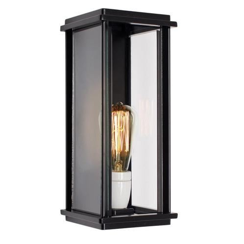 Strak & modern Capital Muurlamp Zwart Large, Tuin en Terras, Buitenverlichting, Verzenden