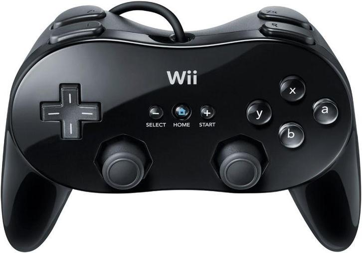 Nintendo Wii Classic Controller Pro-Zwart (Wii) Gebruikt, Games en Spelcomputers, Spelcomputers | Nintendo Consoles | Accessoires