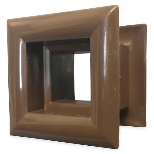 Vierkant deurrooster 29 x 29mm - kunststof bruin, Bricolage & Construction, Ventilation & Extraction, Envoi