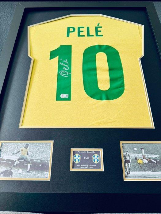 Pelé signed Brasil Jersey - Wereldkampioenschap Voetbal -, Collections, Collections Autre