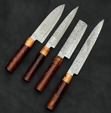 Keukenmes - Keukenmes - professionele chef-mes set van 4 beschikbaar voor biedingen