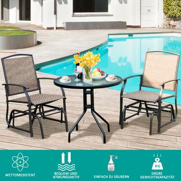 Tweedekans | Coast 2 schommelstoelen tuinmeubilair met beschikbaar voor biedingen