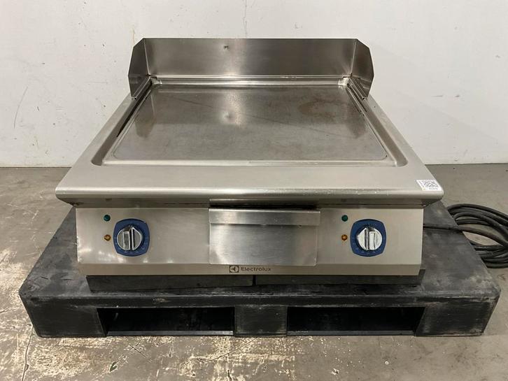 Electrolux Elektrische bakplaat verchroomd met spatscherm, Zakelijke goederen, Horeca | Keukenapparatuur, Gebruikt, Fornuis, Frituur en Grillen