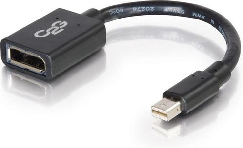 CablesToGo 0.15m Mini DP M / DP F Zwart Nieuw, Audio, Tv en Foto, Audiokabels en Televisiekabels, Minder dan 2 meter, Zo goed als nieuw