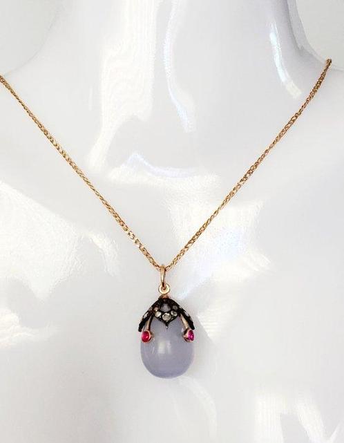 Hanger - 14 karaat Geel goud, Keizerlijk Russisch Juwelen, Handtassen en Accessoires, Antieke sieraden