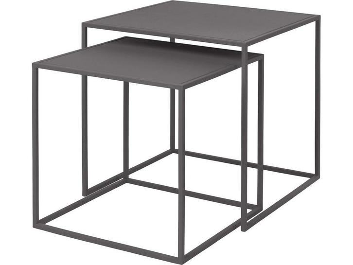 Blomus FERA - Bijzettafels - Set van 2 - 40x40 cm en 35x35, Huis en Inrichting, Woonaccessoires | Overige, Zo goed als nieuw, Verzenden