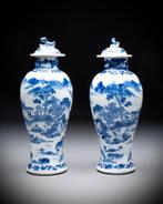 Een prachtig met de hand geschilderd paar Chinese, Antiek en Kunst