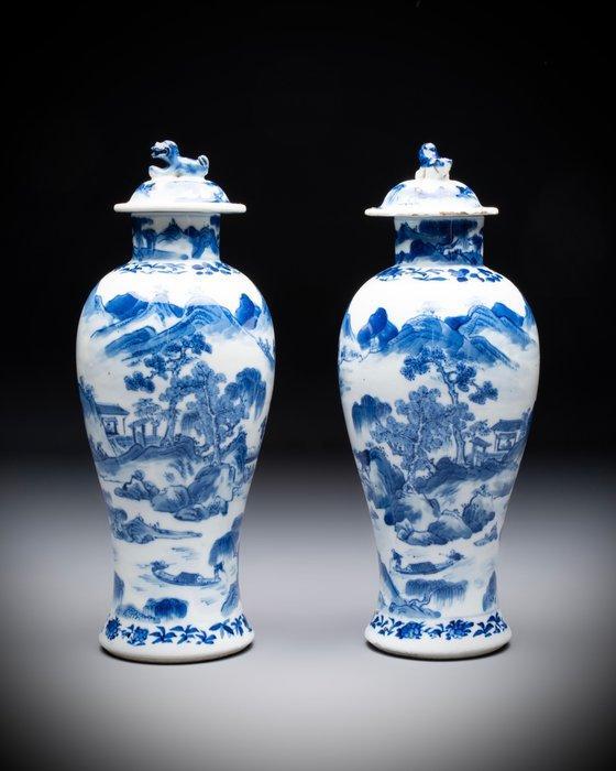 Een prachtig met de hand geschilderd paar Chinese, Antiek en Kunst, Antiek | Overige Antiek