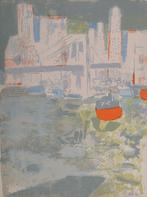 Paul Guiramand  (1926-2007) - Le port de New York, Antiek en Kunst, Antiek | Overige Antiek