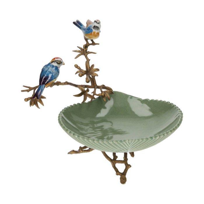 Schaal - Brons, Porselein - Presentatieschaal, Antiek en Kunst, Curiosa en Brocante