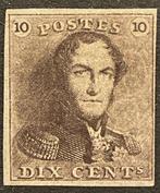 Belgique 1849 - Léopold Ier Epaulette 1 : 10c Marron -, Postzegels en Munten, Postzegels | Europa | België, Gestempeld