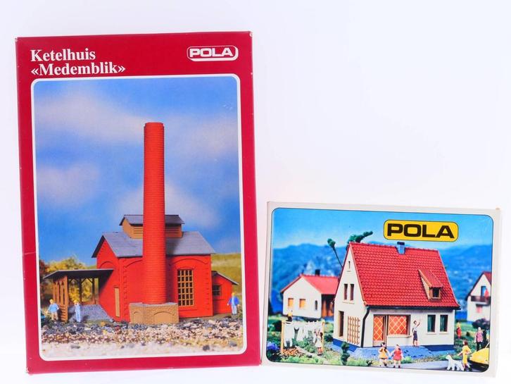 Schaal H0 Pola 515 541 bouwdoos woonhuis en ketelhuis #1825, Hobby en Vrije tijd, Modeltreinen | H0, Overige typen, Gebruikt, Analoog