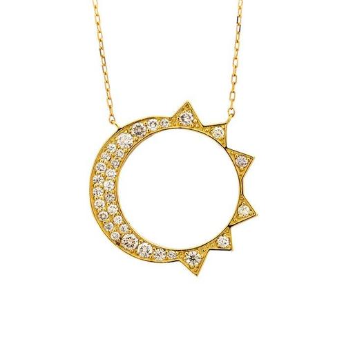 Zonder Minimumprijs - Ketting met hanger - 18 karaat Geel, Handtassen en Accessoires, Antieke sieraden