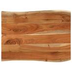 vidaXL Tafelblad rechthoekig natuurlijke rand 80x60x3,8 cm, Verzenden, Nieuw