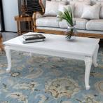 vidaXL Table basse 115x65x42 cm Blanc brillant, Maison & Meubles, Verzenden, Neuf