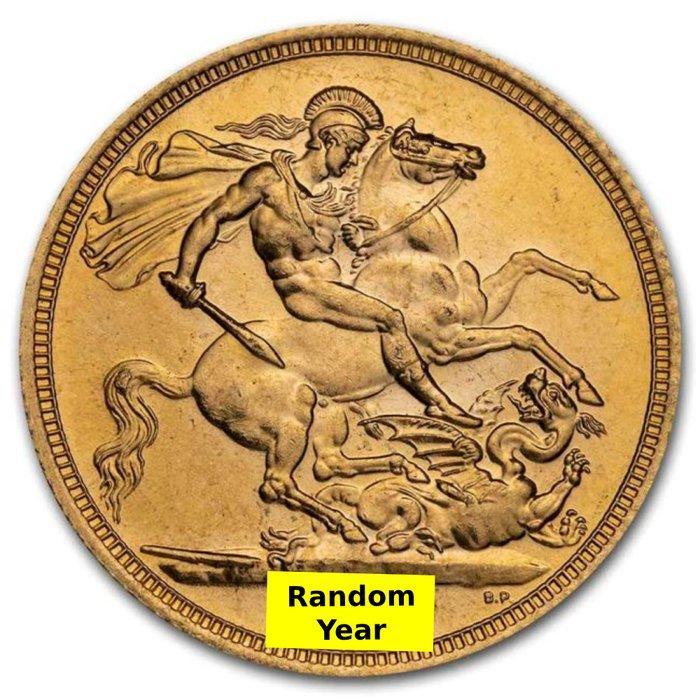 Royaume-Uni. British Gold Sovereign Queen Elizabeth II, Postzegels en Munten, Edelmetalen en Baren