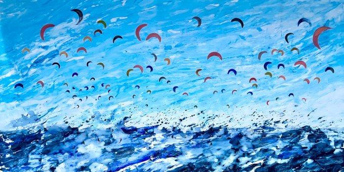 VOLHA - Kite Surf -XXL, Antiek en Kunst, Kunst | Schilderijen | Modern