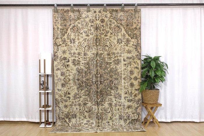 Handgeweven Oosters Turks versleten - Vloerkleed - 159 cm -, Huis en Inrichting, Stoffering | Tapijten en Vloerkleden