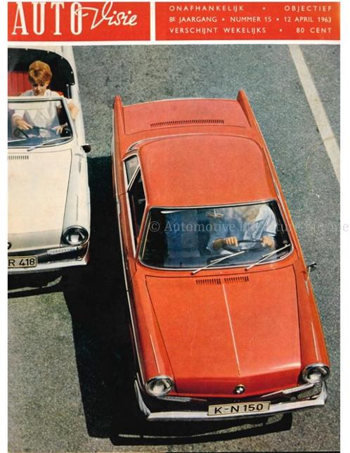 1963 AUTOVISIE MAGAZINE 15 NEDERLANDS, Livres, Autos | Brochures & Magazines