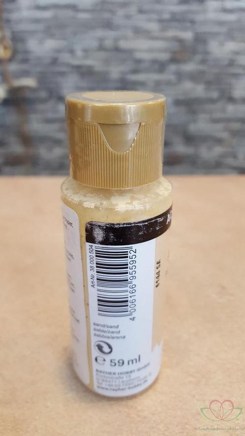 Allesverf Acryl 59 ml Zand Acrylverf, Hobby en Vrije tijd, Knutselen, Nieuw