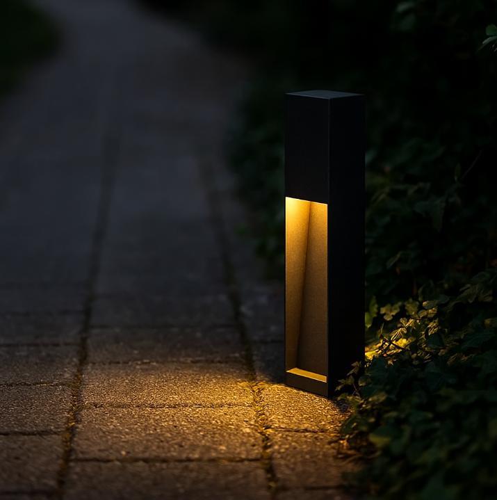 Tuinverlichting Modern Levi Tuinlamp Zwart 40cm, Tuin en Terras, Buitenverlichting, Minder dan 50 watt, Nieuw, Aluminium, Staande lamp