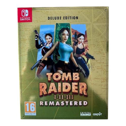Tomb Raider I-II-III Remastered Deluxe Edition (GAME SEALED), Games en Spelcomputers, Games | Nintendo Switch, Verzenden