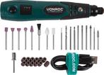 2dekans | VONROC Roterende Multitool – 4V – Incl. 31-delige, Bricolage & Construction, Ophalen of Verzenden