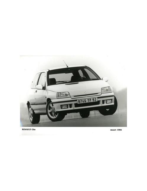 1994 RENAULT CLIO PERSFOTO, Boeken, Auto's | Folders en Tijdschriften
