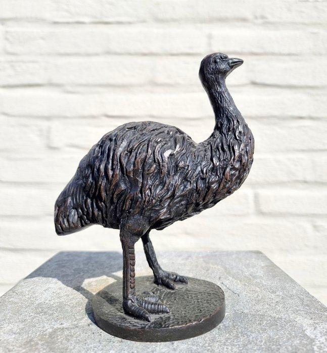 Beeldje - Ostrich - Brons, Antiek en Kunst, Curiosa en Brocante