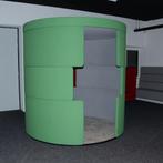 Bene workbooth, groen  / grijs, 225 x 220 ø cm, Ophalen of Verzenden
