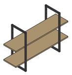 Wandrek SMART hoogte 580 mm, Nieuw, Overige materialen, Klink of Kruk