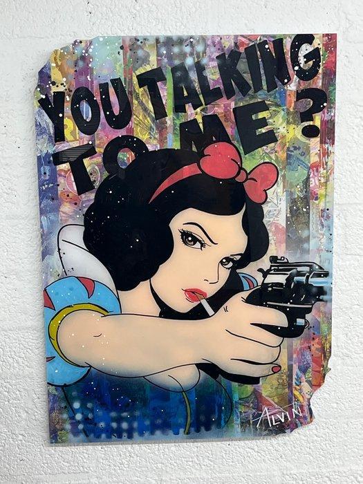 Alvin Silvrants - Snow White “you Talking to me?” - High, Antiek en Kunst, Kunst | Schilderijen | Modern