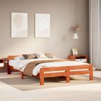 vidaXL Bed met matras massief grenenhout wasbruin 140x190 cm, Huis en Inrichting, Slaapkamer | Bedden, Verzenden, Nieuw