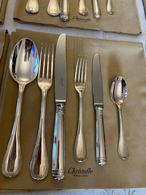 Christofle - Bestekset (42) - Malmaison - Verzilverd - Per 7, Antiek en Kunst, Antiek | Meubels | Tafels