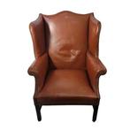 Fauteuil - Hout, Leder