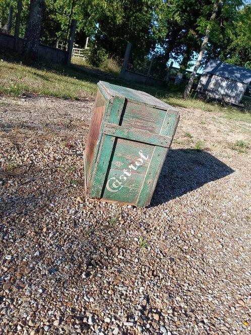 Caisse - Bois - Caisse à huile Castrol, Antiek en Kunst, Antiek | Wandborden en Tegels