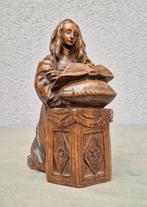 AL - Beeld, Lezende Maria - 26 cm - Hout