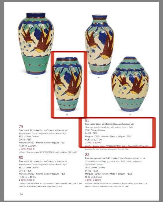 Keramis, Keramis Boch, Boch Frères - Charles Catteau - Vaas, Antiquités & Art, Antiquités | Meubles | Chaises & Canapés