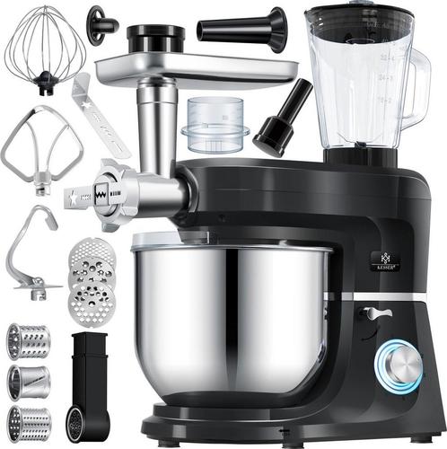 KESSER® 3-in-1 keukenmachine - Kneedmachine - 5,5L - Zwart (, Huis en Inrichting, Woonaccessoires | Overige, Verzenden