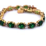 Zonder Minimumprijs - Armband - 9 kt. Geel goud, Zilver -, Nieuw