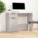 vidaXL Bureau 100x50x75 cm bewerkt hout betongrijs, Huis en Inrichting, Verzenden, Nieuw