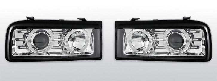 Koplampen Volkswagen Corrado  Halo Rims chrome, Auto-onderdelen, Verlichting, Nieuw, Volkswagen, Verzenden