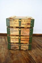 Doos (4) - Hout, Staal, Opbergdozen, Antiek en Kunst, Antiek | Wandborden en Tegels