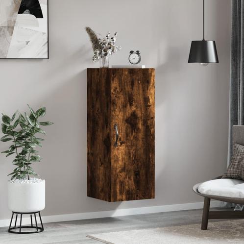 vidaXL Wandkast 34,5x34x90 cm bewerkt hout gerookt, Maison & Meubles, Armoires | Dressoirs, Envoi