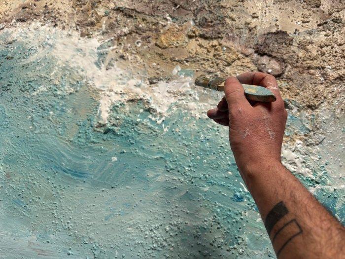 The Rodríguez (Spain) - La Orilla - ( PINTURA MATÉRICA 3D en, Antiek en Kunst, Kunst | Designobjecten