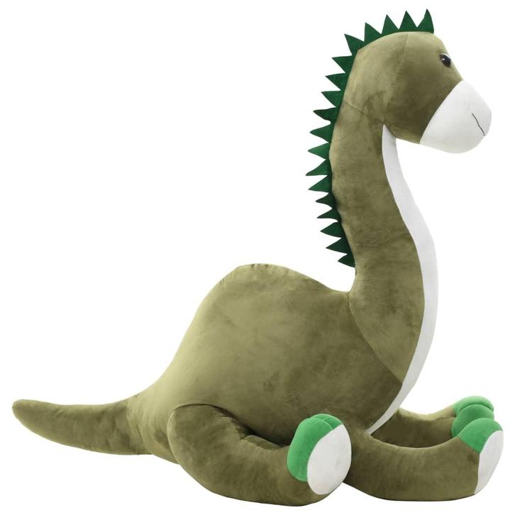 vidaXL Knuffel dinosaurus brontosaurus pluche groen, Kinderen en Baby's, Speelgoed | Knuffels en Pluche, Nieuw, Verzenden